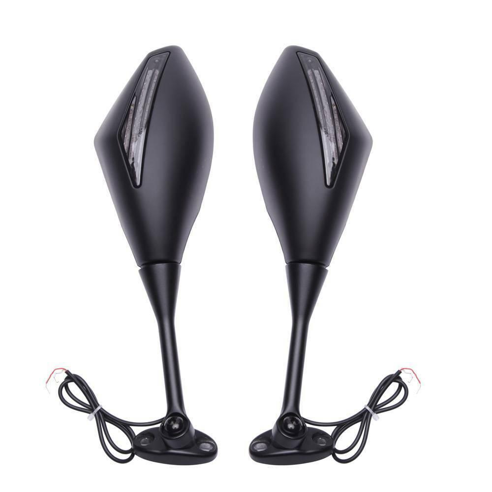 LED Integrated Mirrors For Honda CBR 600 RR 2004 2005 2006 2007 2008 2009 2010 - Moto Life Products