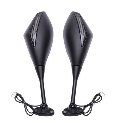 LED Integrated Mirrors For Honda CBR 600 RR 2004 2005 2006 2007 2008 2009 2010 - Moto Life Products