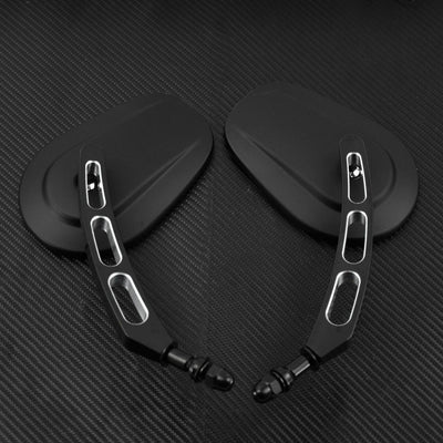 Matte Black RearView Side Mirrors Fit For Harley Sportster Softail Touring Dyna - Moto Life Products
