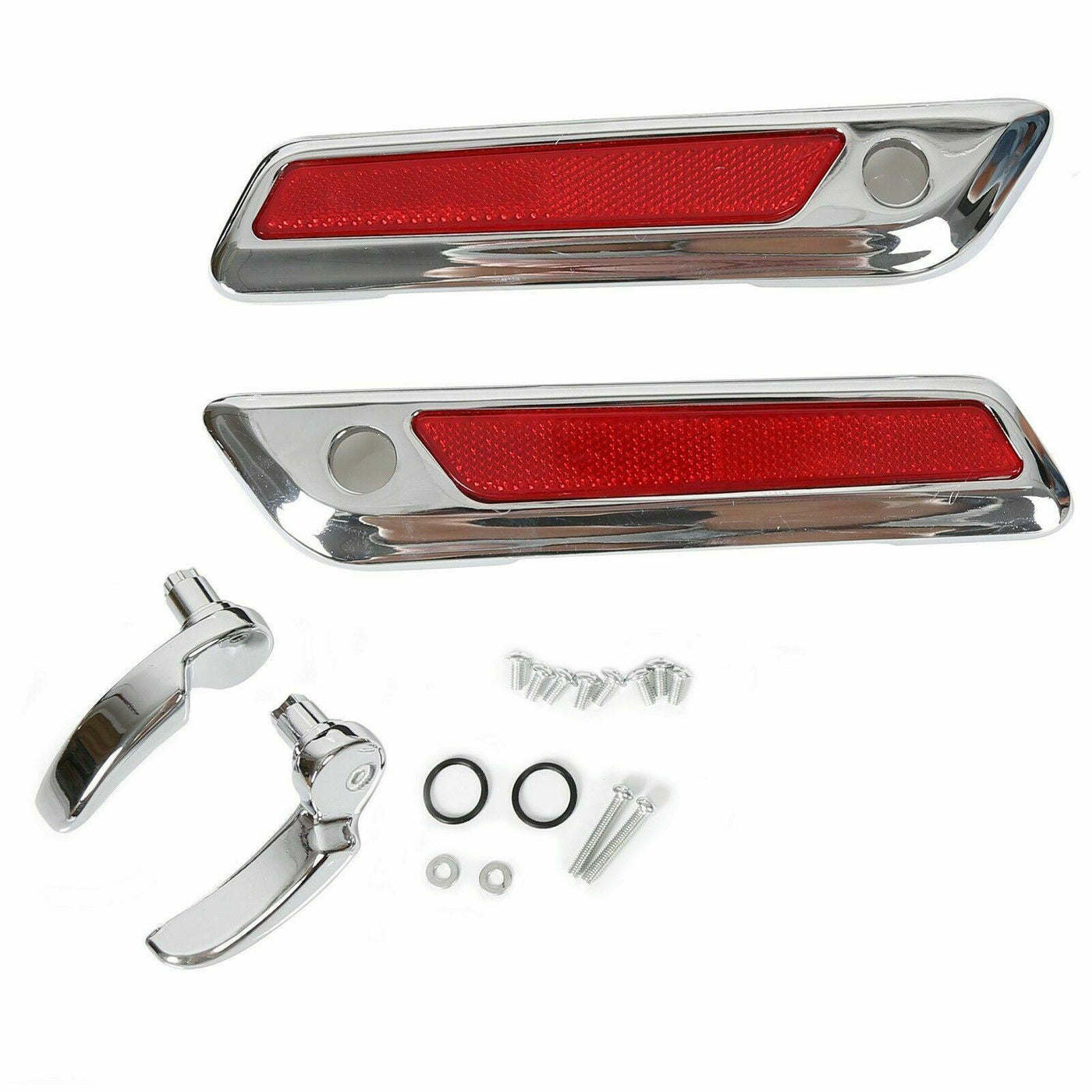 One Touch Saddlebag Hardware Hinge Latch Cover Lid Lock For Harley Touring 14-20 - Moto Life Products