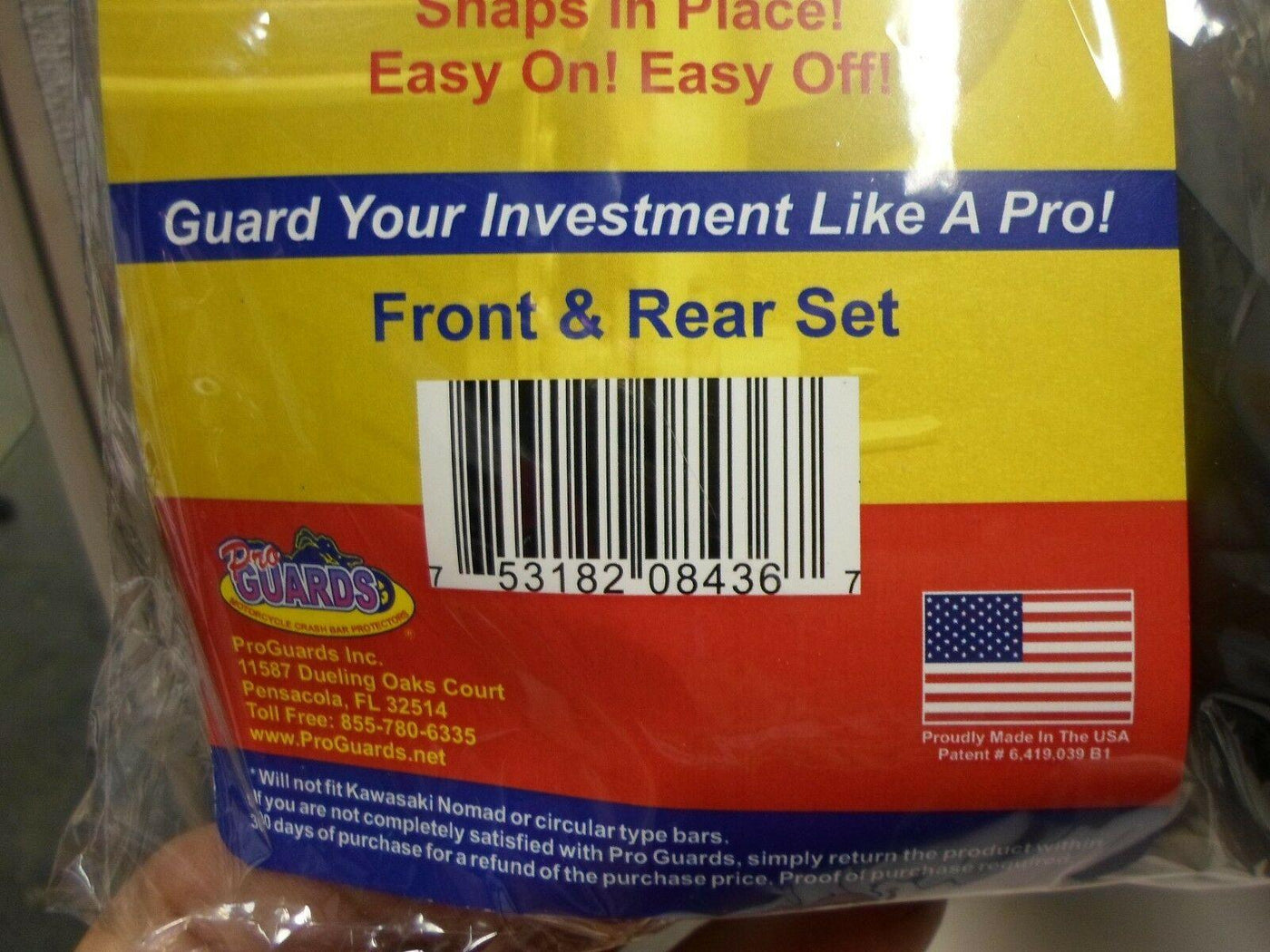 Pro Guards Crash Bar Protectors for Harley Davidson Touring Black FRONT & REAR - Moto Life Products