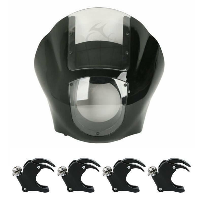 Quarter Headlight Fairing 49mm Fork ClampS For Harley Dyna Street Bob 2006-2017 - Moto Life Products