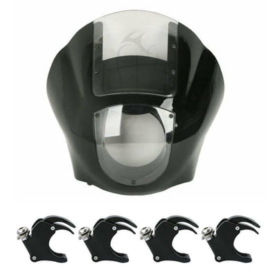 Quarter Headlight Fairing 49mm Fork ClampS For Harley Dyna Street Bob 2006-2017 - Moto Life Products