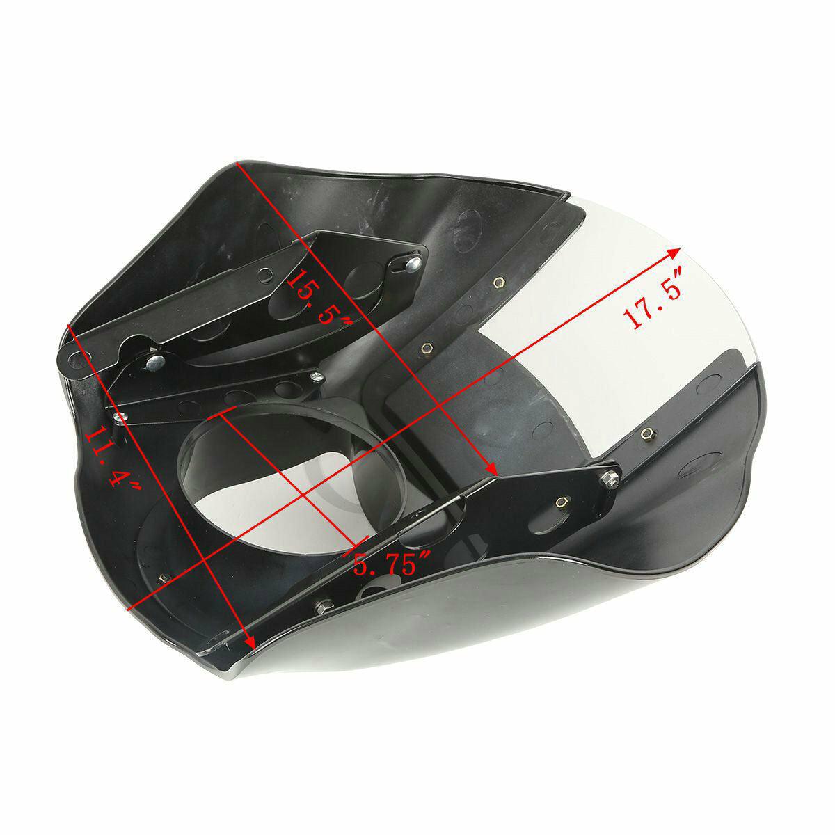 Quarter Headlight Fairing 49mm Fork ClampS For Harley Dyna Street Bob 2006-2017 - Moto Life Products