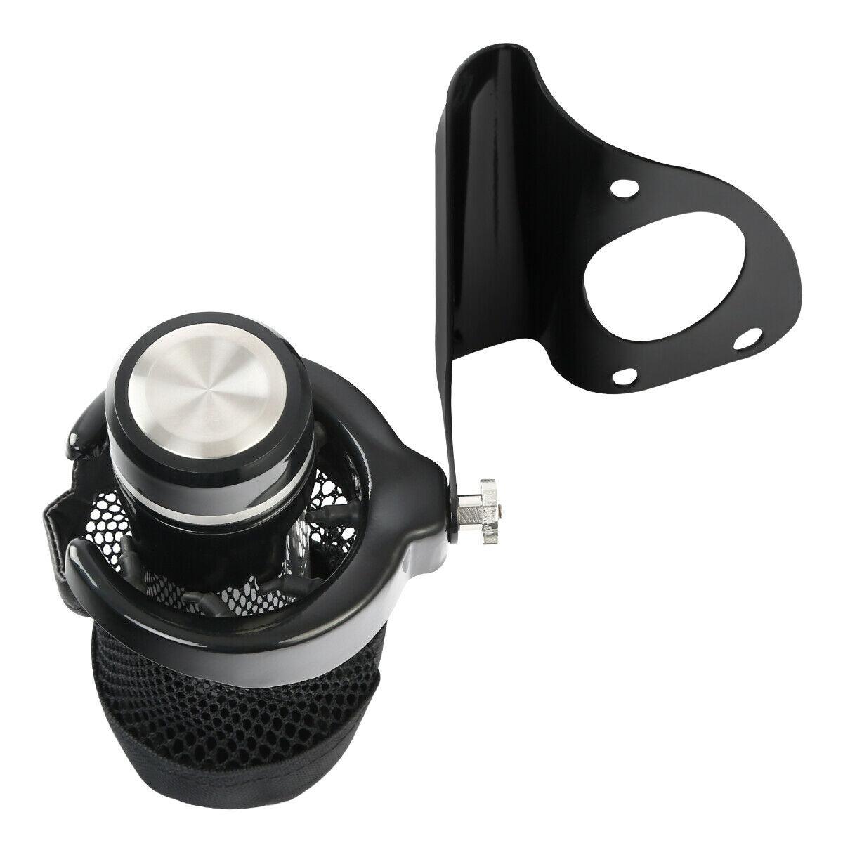 Rear Drink Cup Holder Passenger Fit For Harley Touring Street Road Glide 2014-Up - Moto Life Products