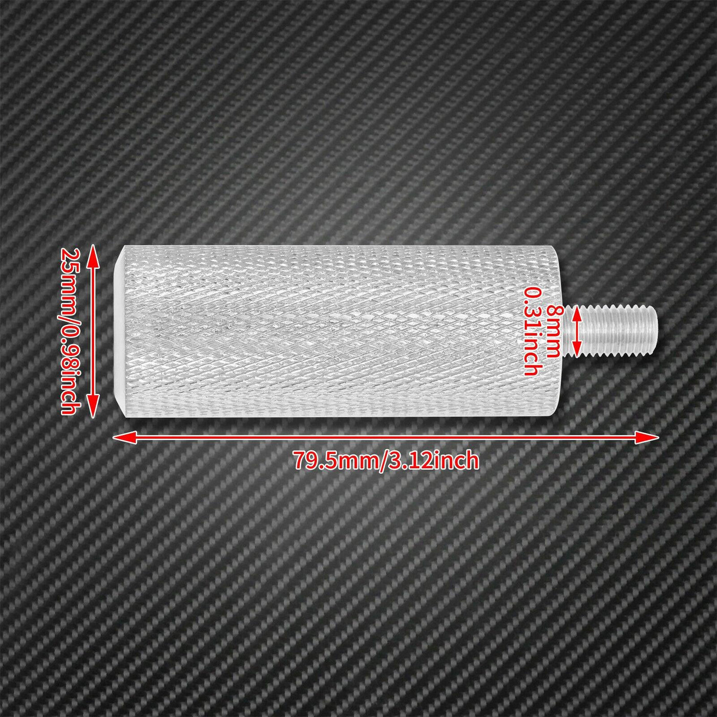 All Aluminum Silver Knurled Shifter Shift Peg Fit For Breakout Dyna Touring XL - Moto Life Products