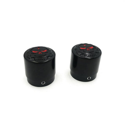 Skull Front Axle Nut Cover Cap For Harley Softail Dyna V-Rod Sportster 1200 883 - Moto Life Products