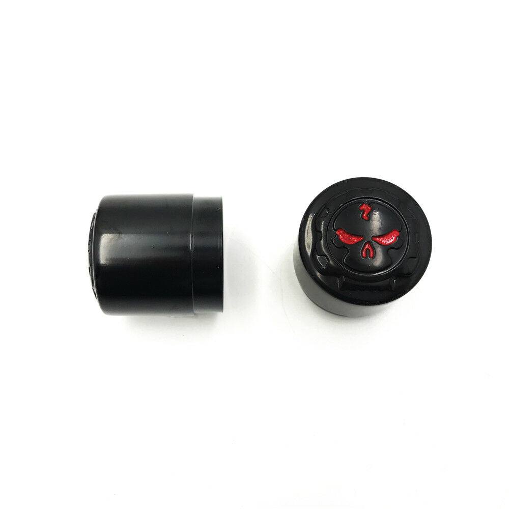 Skull Front Axle Nut Cover Cap For Harley Softail Dyna V-Rod Sportster 1200 883 - Moto Life Products