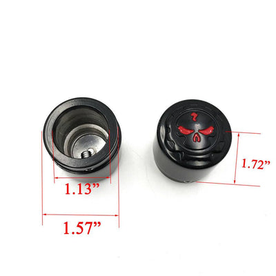 Skull Front Axle Nut Cover Cap For Harley Softail Dyna V-Rod Sportster 1200 883 - Moto Life Products