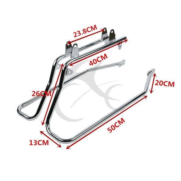 Saddlebags Saddle Bags W/ Conversion Brackets Fit For Harley Softail Heritage - Moto Life Products