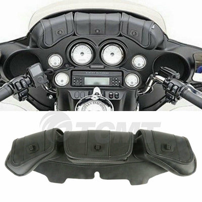Windshield Saddle 3 Pouch Pocket Fairing Bag For Harley Electra Glide 1996-2013 - Moto Life Products