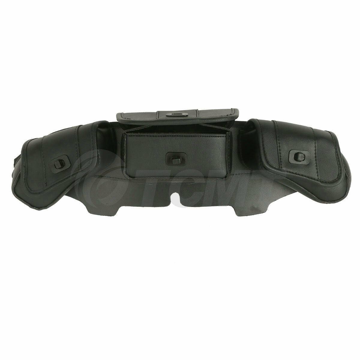 Windshield Saddle 3 Pouch Pocket Fairing Bag For Harley Electra Glide 1996-2013 - Moto Life Products