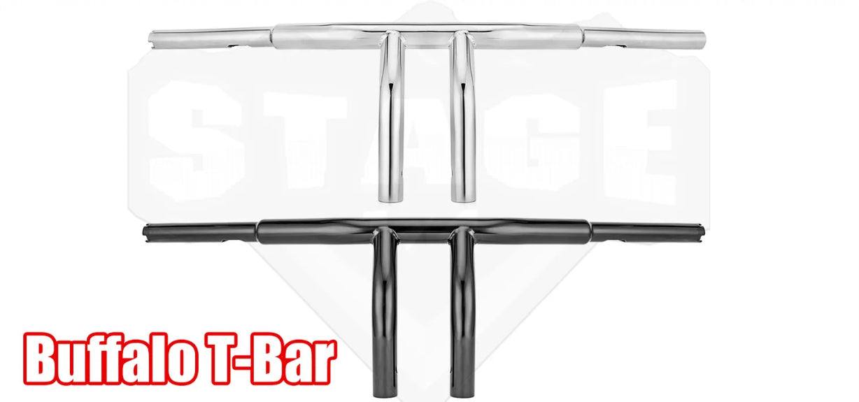 6/12/14 Inch T-Bars 1-1/4" Handlebar For Harley Softail Sportster Dyna Road King - Moto Life Products