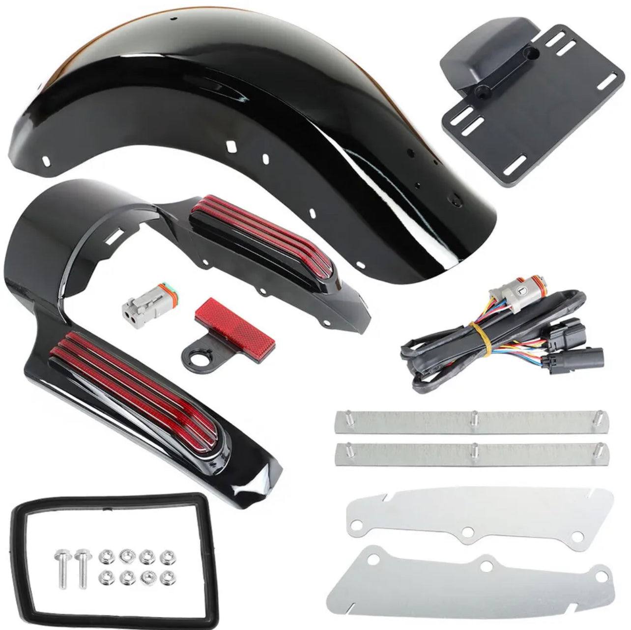 Rear Fender LED System Set For 2014-2022 Touring Road Street Glide CVO Style US - Moto Life Products