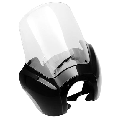 Fairing w/ 15'' Smoke Windshield For Harley Davidson HD Dyna Wide Glide Fat Bob - Moto Life Products