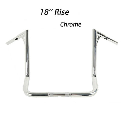 12 14 16" 18" Rise Ape Hanger HandleBar For Harley Touring Electra Road Glide US - Moto Life Products