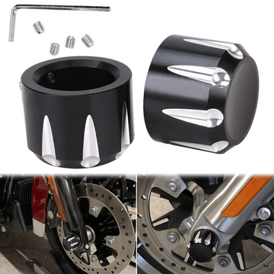 1.2" Front Axle Nut Cover Cap for Harley Touring Sportster XL1200 Road Glide - Moto Life Products