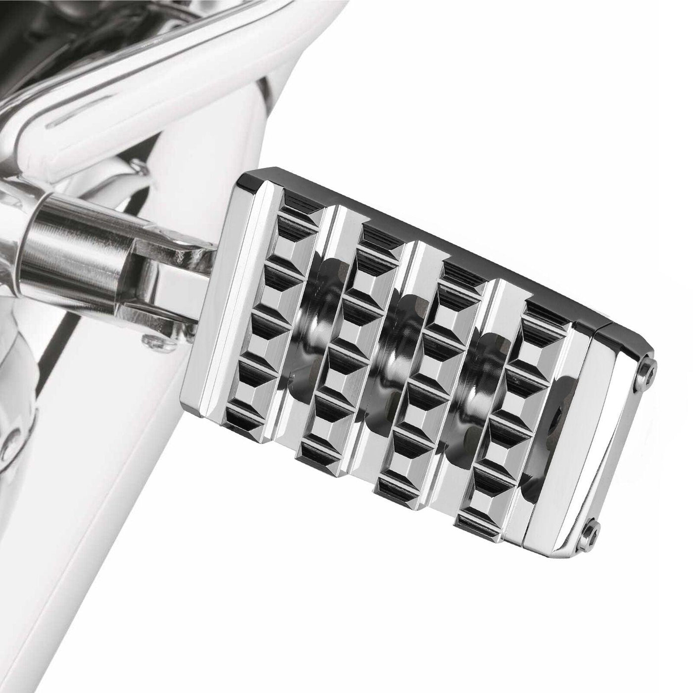 Chrome Footpeg FootRest Fit For Harley Male-mount Touring Sportster Dyna Fat Bob - Moto Life Products