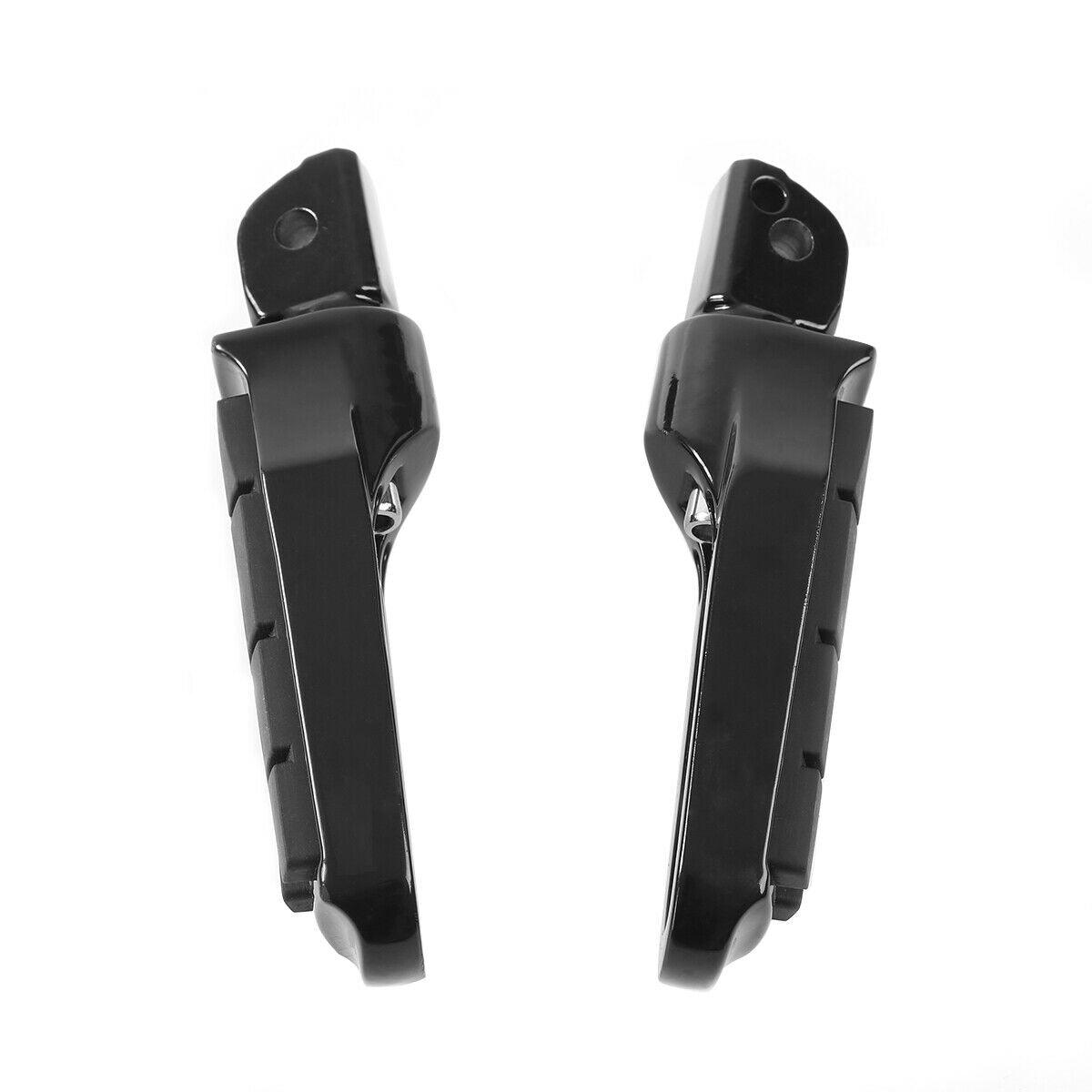 Pair Black Rear Footpegs Foot Rest Fit For Harley FXBB Street Bob 107 2018-2020 - Moto Life Products