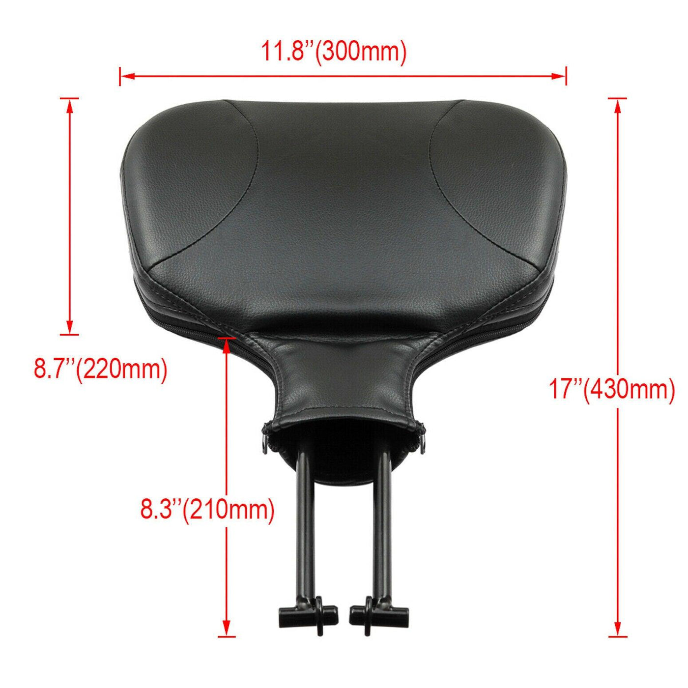Black Driver Rider Backrest Fit For Harley Touring Road King Street Glide 09-UP - Moto Life Products