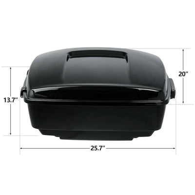 13.7" King Pack Trunk Pad Luggage Rack Fit For Harley Street Road Glide 14-22 19 - Moto Life Products