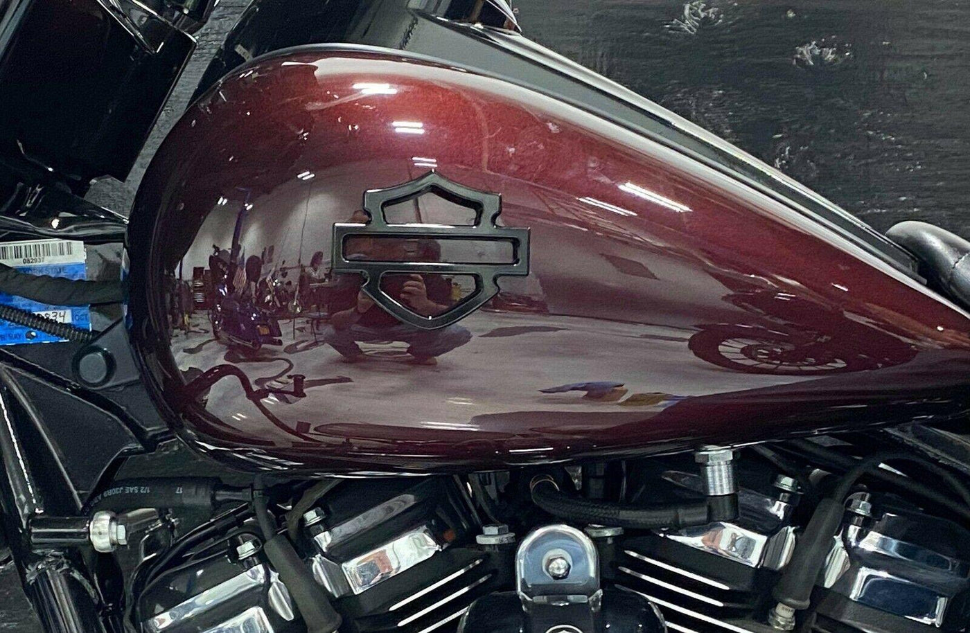 METAL Harley CVO Tank Emblems ALL Black  (set of 2) Touring, 6061 Billet - Moto Life Products