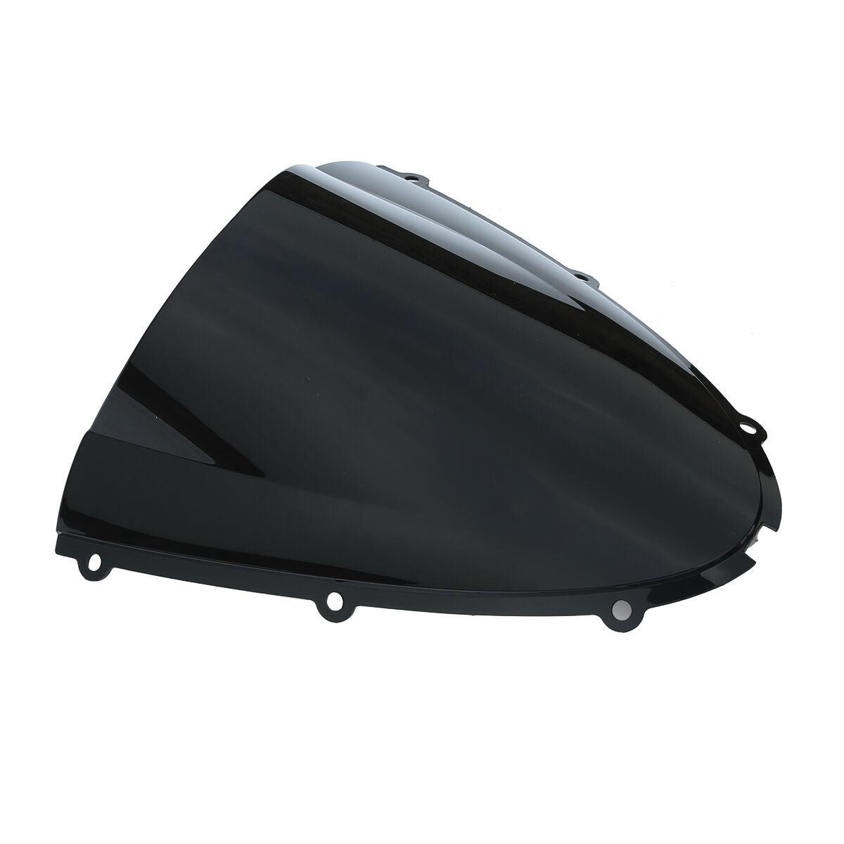 Black Windscreen Windshield For Kawasaki Ninja ZX6R ZX-6R 05-08 10R ZX-10R 06-07 - Moto Life Products