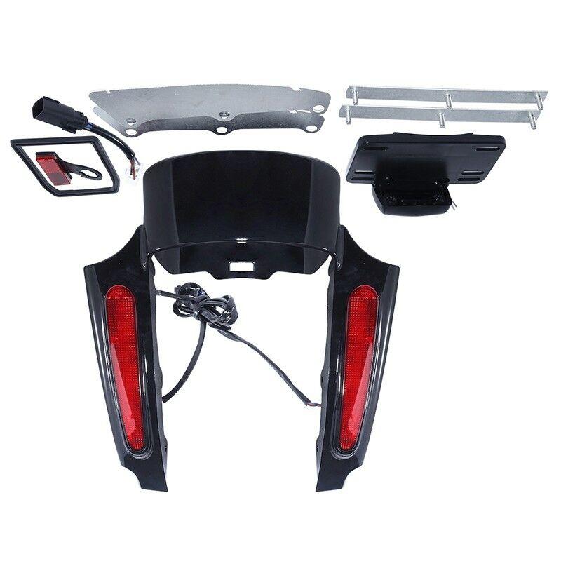 Rear Fender Extension Fascia W/ LED Light For Harley Touring Street Glide 09-13 - Moto Life Products