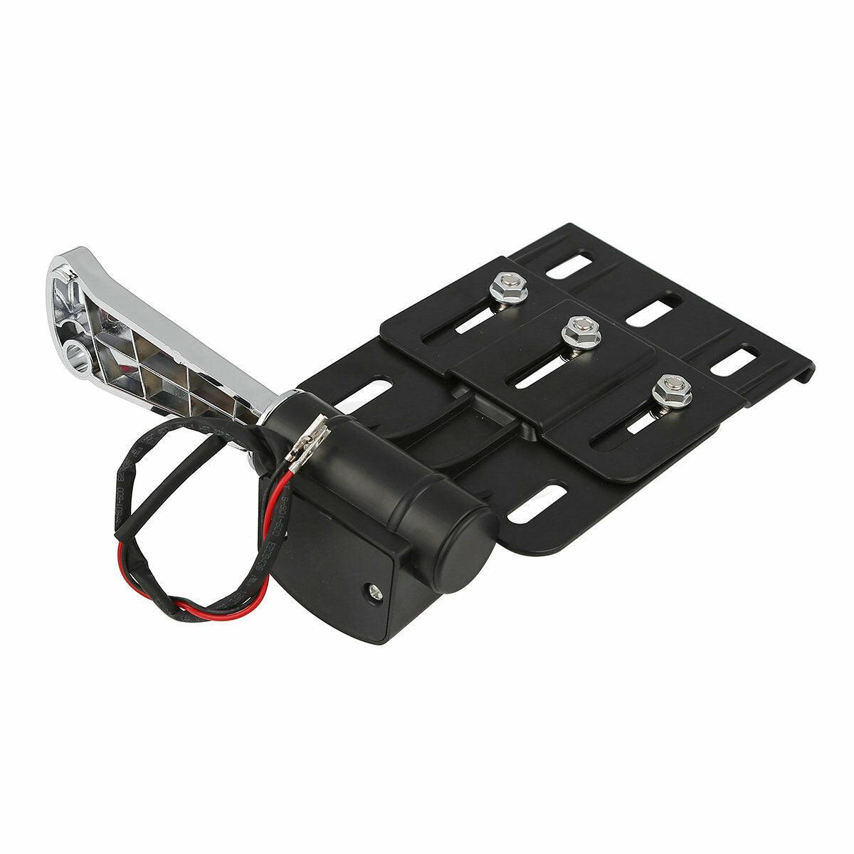 Black ABS LED Light Side Mount License Plate Fit For Harley Sportster 04-16 2015 - Moto Life Products