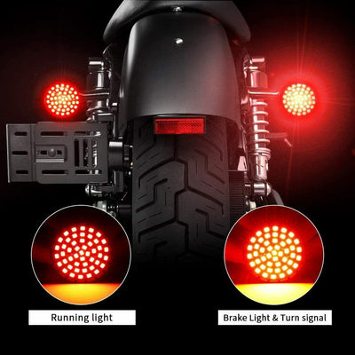 For Harley Street Glide Road King 1157 LED Turn Signal Blinker Front Rear Lights - Moto Life Products