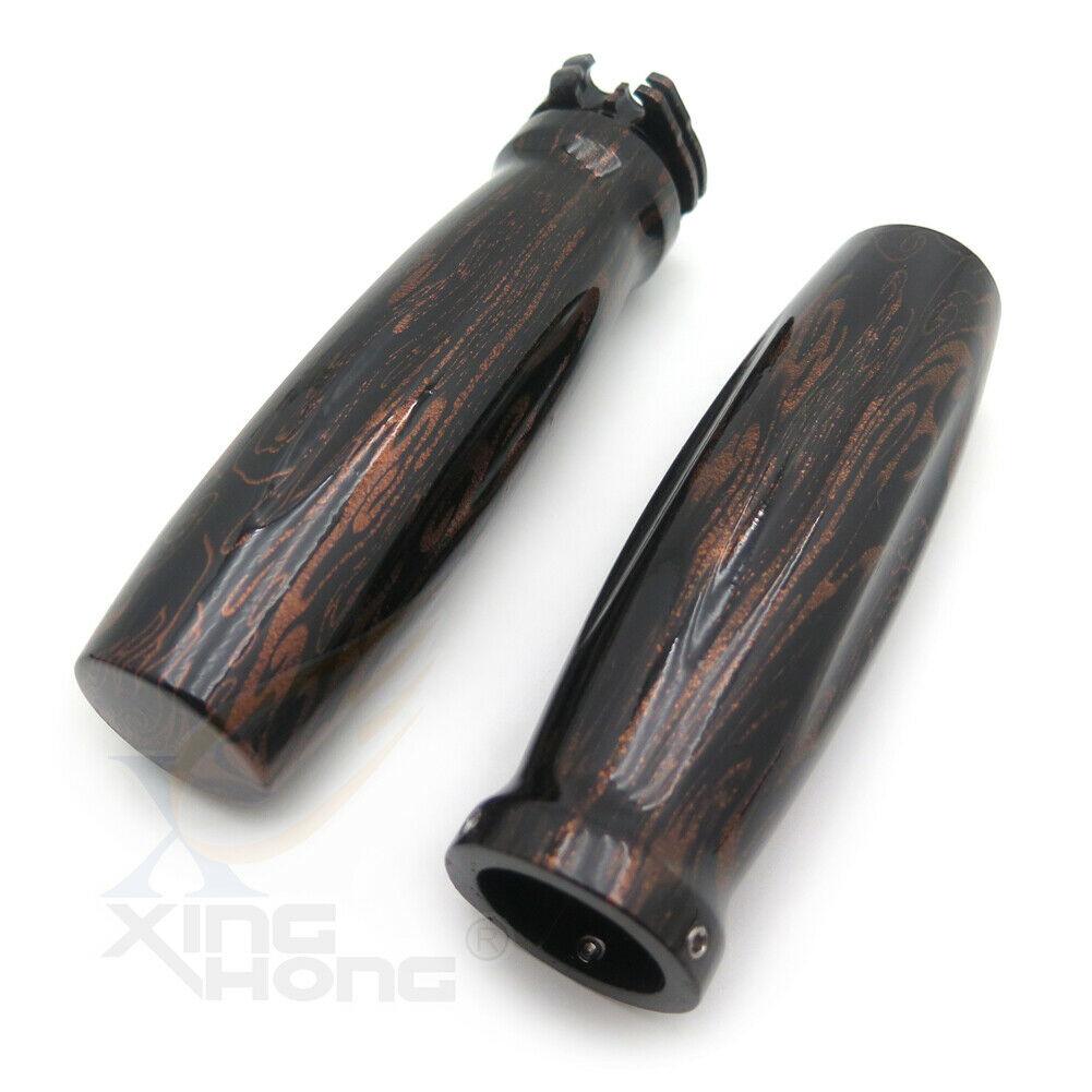 1" Hand Grips Brown Cloud Dragon 25mm For Harley Davidson Softail Sporster - Moto Life Products