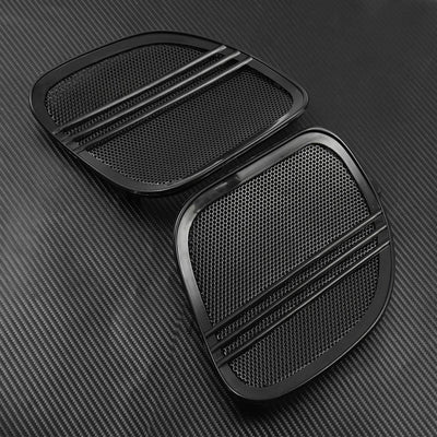 Tri-Line Speaker Grills Cover Trim Fit For Harley Road Glide 2015-2021 Black - Moto Life Products