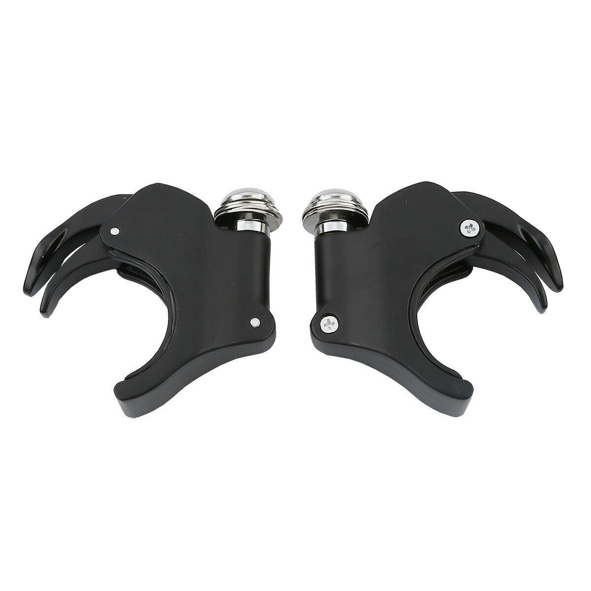 4PCS 49mm Windscreen Windshield Clamps Black For Harley Dyna models 2006-later - Moto Life Products