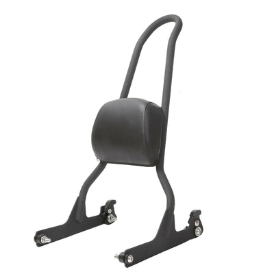 One-Piece Black Backrest Tall Sissy Bar For Harley Softail 2006-2017 - Moto Life Products