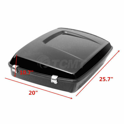 Chopped Trunk Backrest Mount Plate Fit For Harley Tour Pak Touring Glide 2014-22 - Moto Life Products