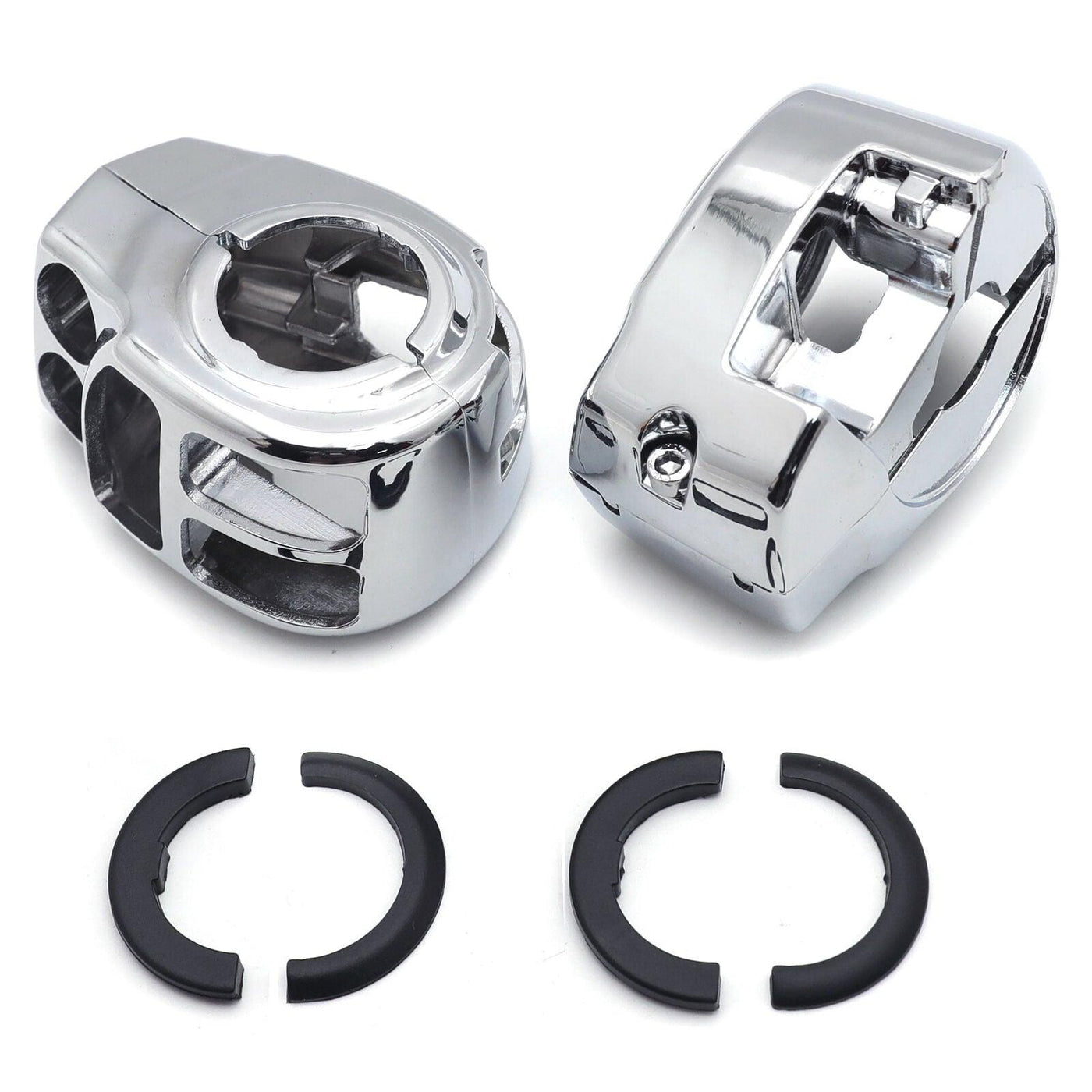 Chrome Switch Housing Cover Kit For Harley 14-16 Touring Trike Street Glide - Moto Life Products