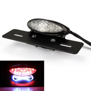 Motorcycle Led Brake Tail Light Turn Signal License Plate Mount For Cafe Racer H - Moto Life Products