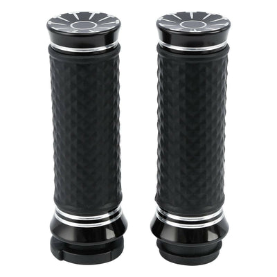 1'' Handlebar Electric Hand Grips Fit For Harley Dyna Softail Touring Road King - Moto Life Products