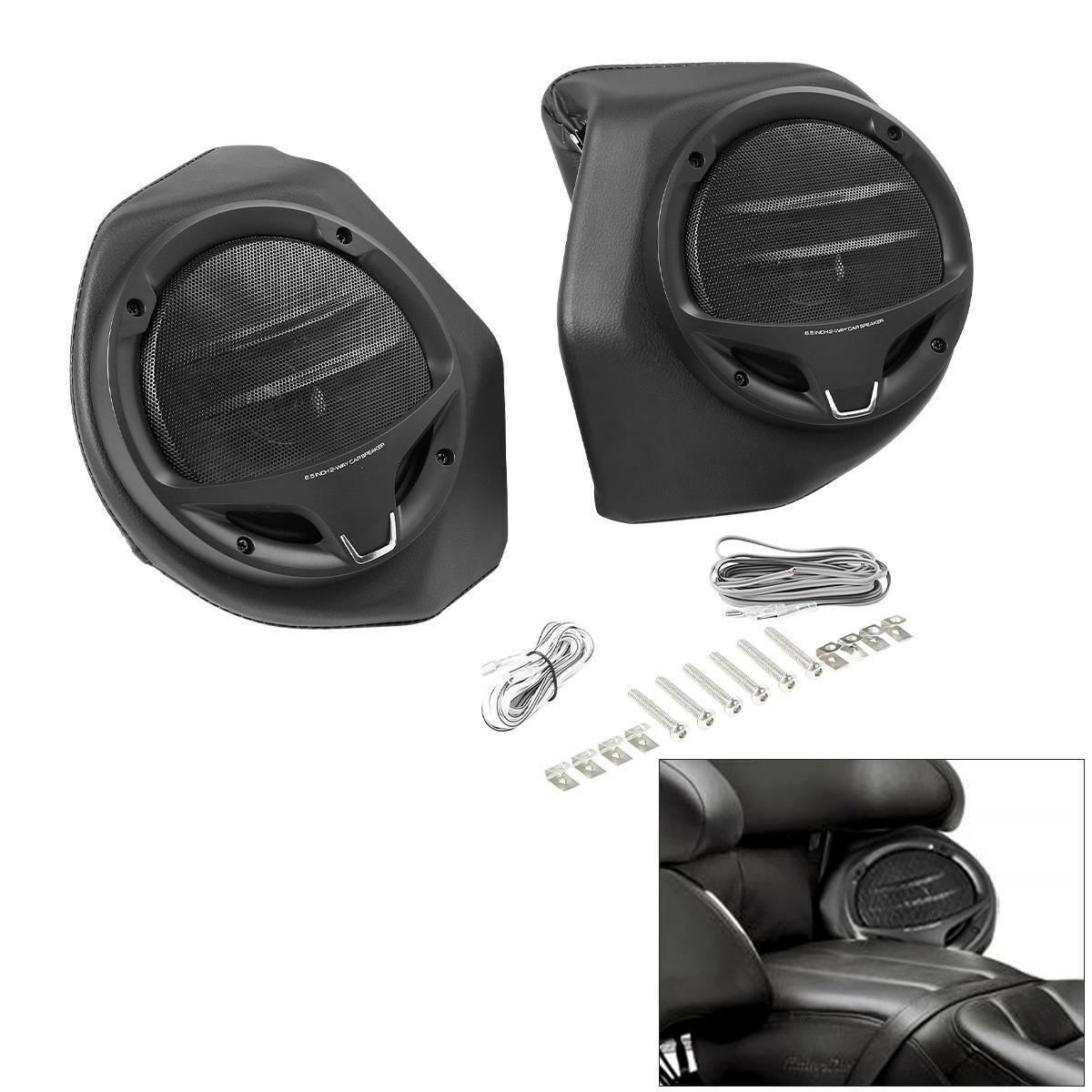 6.5" King Pack Rear Speakers Fit For Harley Tour Pak Touring Street Glide 14-22 - Moto Life Products