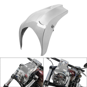 Chrome Headlight Fairing Cover Mask Fit For Harley Softail Breakout FXBR 18-21 - Moto Life Products