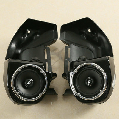 Lower Vented Leg Fairings Box Pods & 6.5" Speakers For Harley Touring 1983-2013 - Moto Life Products