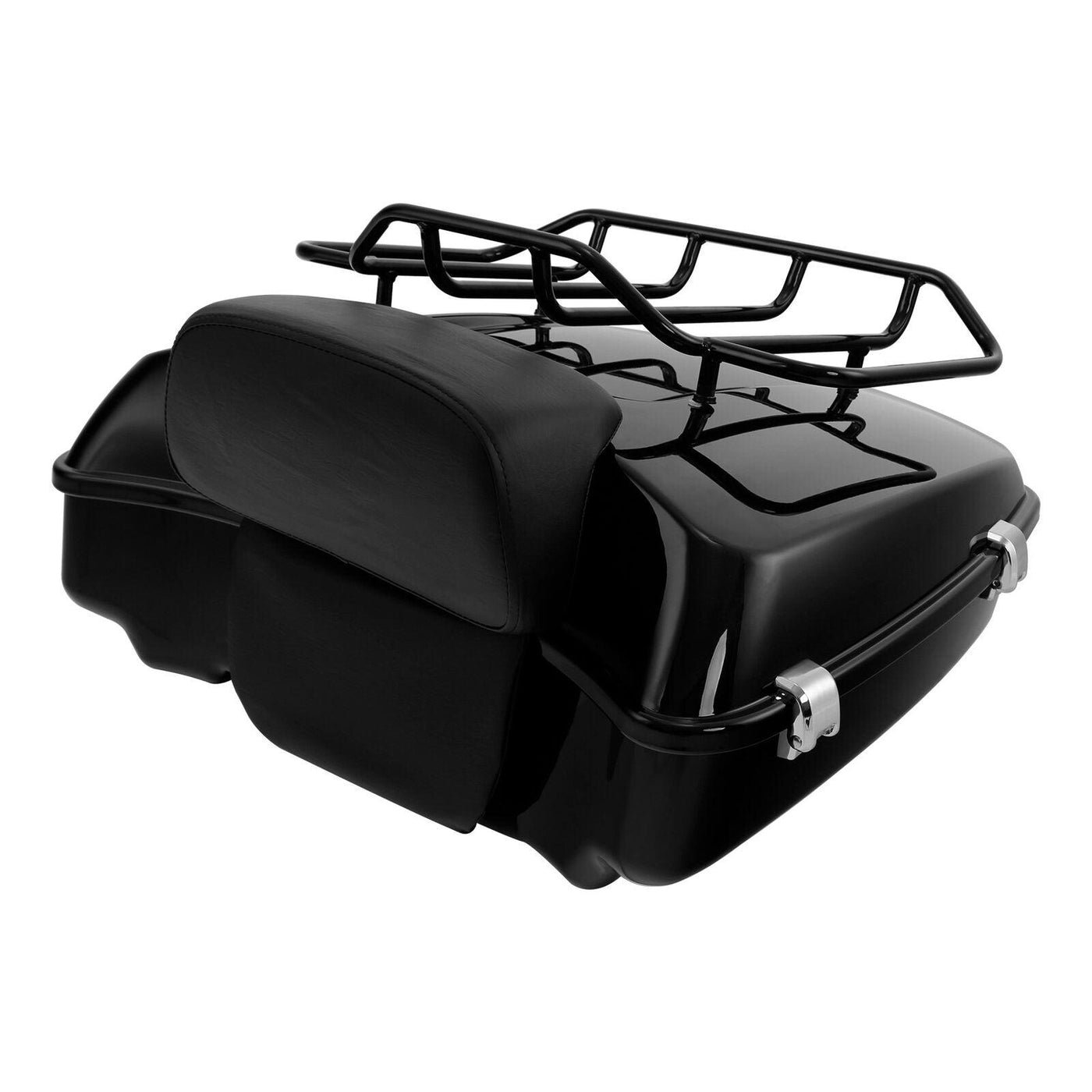 Chopped Pack Trunk Top Rack Pad Fit For Harley Tour Pak Street Glide 14-22 Black - Moto Life Products