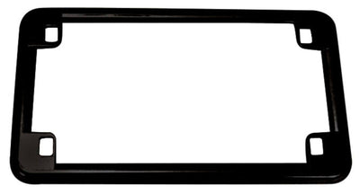 Texture Black License Plate Frame for Motorcycles US Size 4" x 7" - Moto Life Products