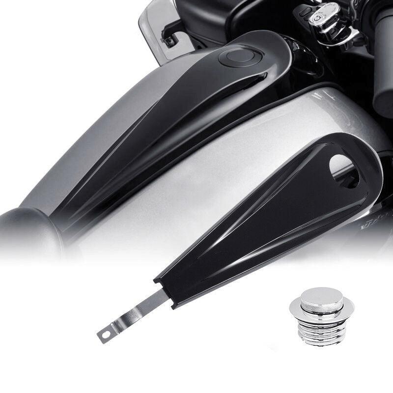 Dash Fuel Console + Fuel Tank Flush Gas Cap Cover Fit For Harley Street Glide - Moto Life Products