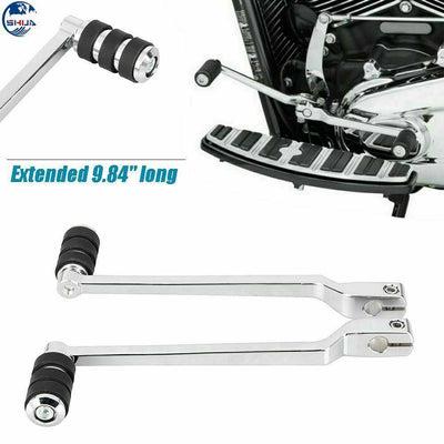 Black/Chrome Extend Heel Toe Shift Lever Shifter Peg For Harley Touring Softail - Moto Life Products