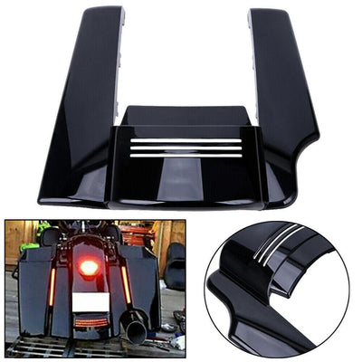 Painted Vivid Black 2-1 Stretched Rear Fender Extension For Harley Touring 2009+ - Moto Life Products