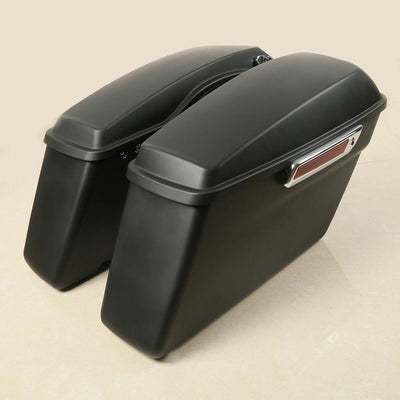 Hard Saddlebags Saddle Bags & Conversion Brackets Fit For Harley Softail Fatboy - Moto Life Products