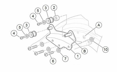 4 Point Docking Hardware Kit For 2009-2013 Harley Touring Road King Street Glide - Moto Life Products