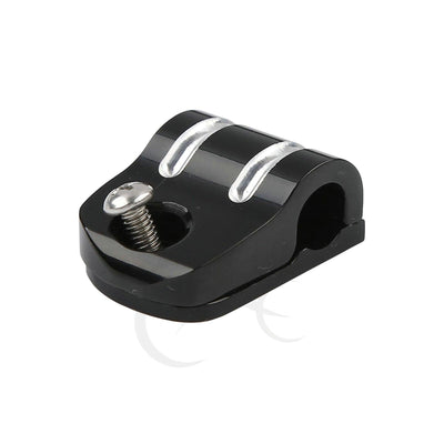 Black Clutch Cable Clip Fit For Harley Heritage Softail Fat Boy FLSTF FLST 00-21 - Moto Life Products