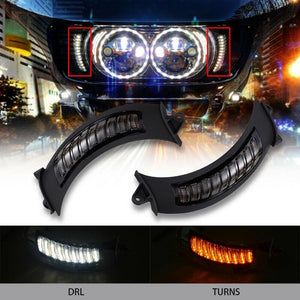Pair LED Side Marker Turn Signal Light Smoke Fit For Road Glide FLTR 2015-2020 - Moto Life Products